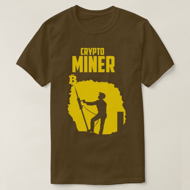 Camiseta Crypto Miner cryper currency trade blockchain (Diseño del anverso)