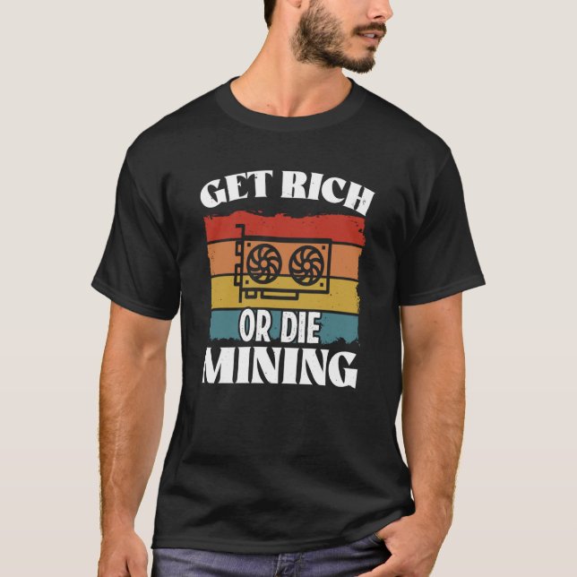 Camiseta Crypto Miner Cryptocurrency Blockchain Technology (Anverso)