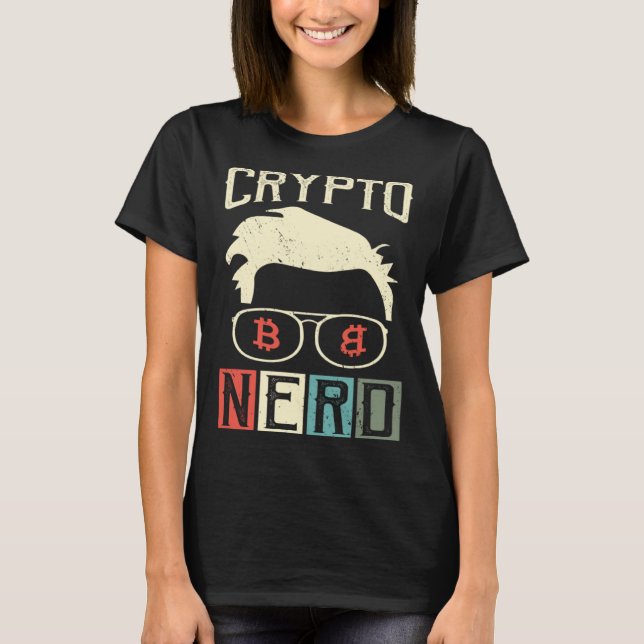Camiseta Crypto Nerd Bitcoin Cryptocurrency Crypto Stock (Anverso)