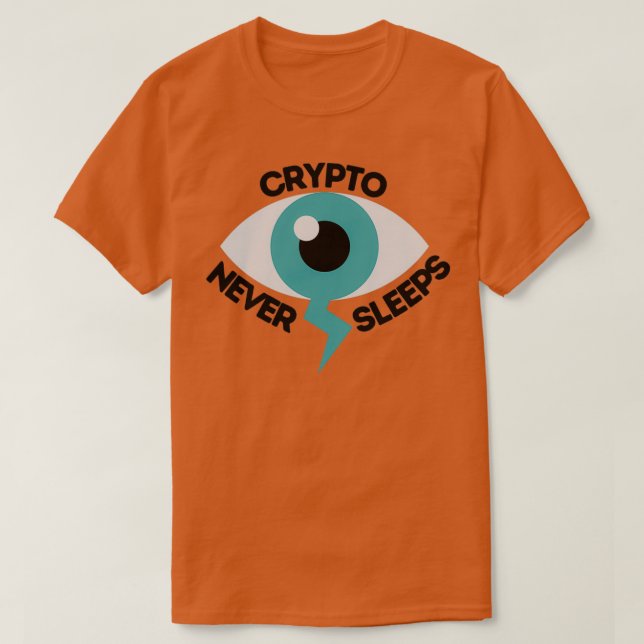 Camiseta Crypto Never Sleeps 3 (Diseño del anverso)
