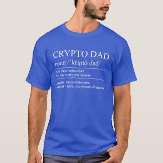 Camiseta Crypto Papá Diccionario de Papá de Criptomoneda De