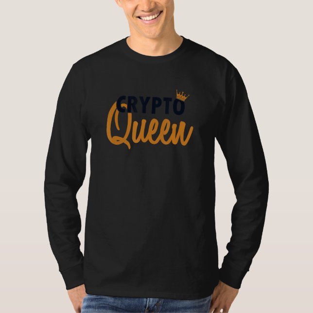 Camiseta Crypto Queen Blockchain Crypto Cryptocurrency bit (Anverso)