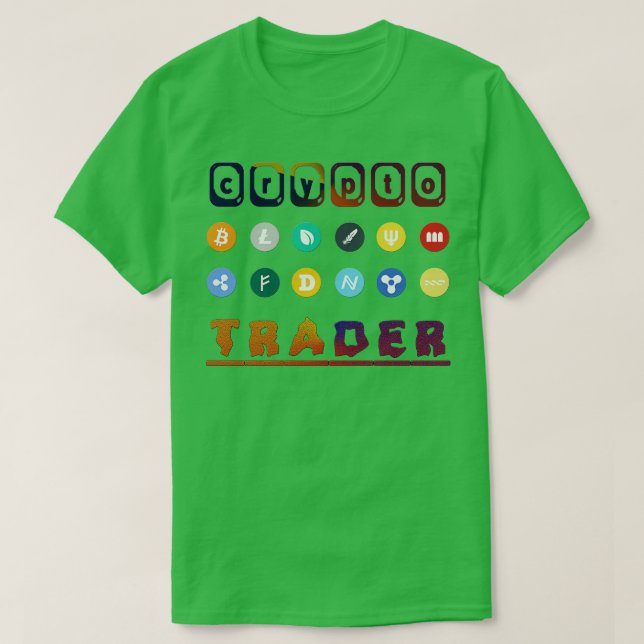 Camiseta Crypto Trader Bitcoin Cryptocurrency Blockchain (Diseño del anverso)