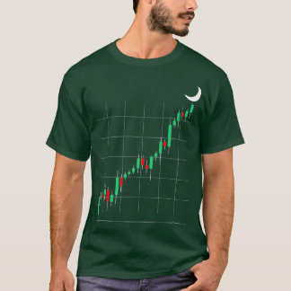Camiseta Crypto Trading To The Moon Candlesticks