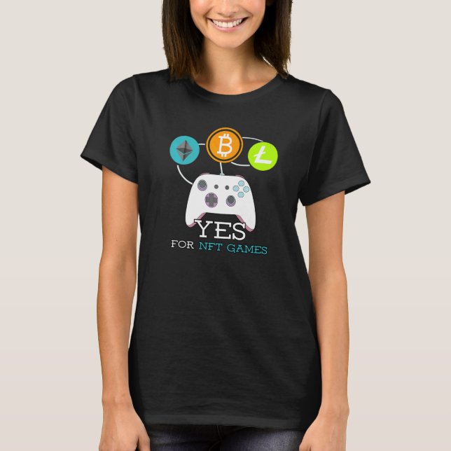 Camiseta Crypto Video Nft Games Gaming Gamer (Anverso)