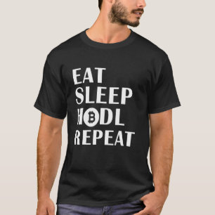 Camiseta Cryptocurre de la moneda digital de repetición de