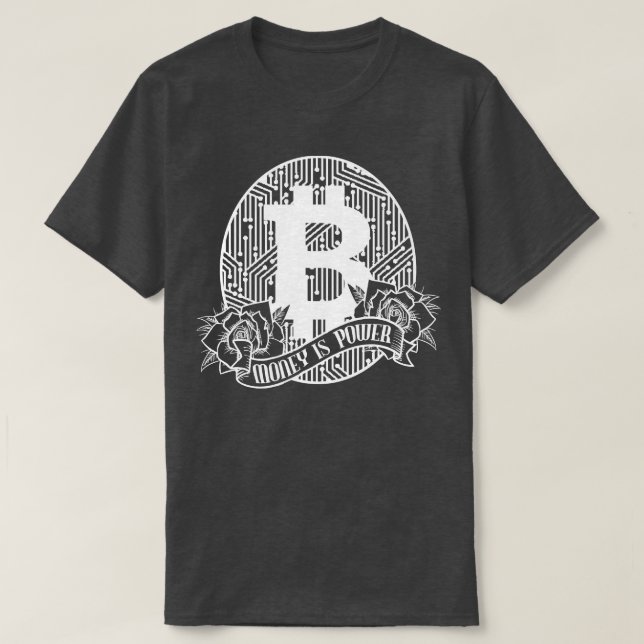 Camiseta Cryptocurrency Bitcoin BTC Trader Money es potenci (Diseño del anverso)