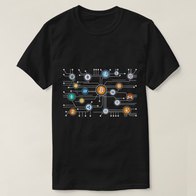 Camiseta Cryptocurrency Bitcoin cryptocurrency Altcoin Bloc (Diseño del anverso)