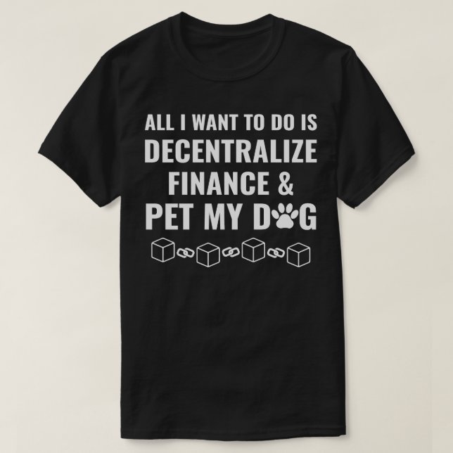 Camiseta Cryptocurrency Blockchain Ether ETH Descentralizar (Diseño del anverso)