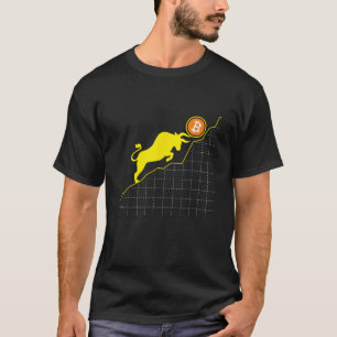 Camiseta Cryptocurrency Bull Chart Blockchain Crypto Invest