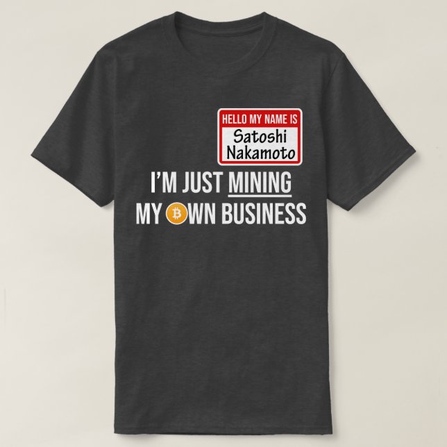 Camiseta Cryptocurrency Crypto Bitcoin Funny Hodl Satoshi N (Diseño del anverso)