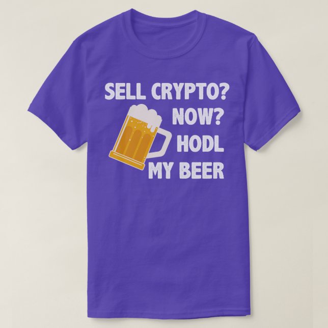 Camiseta Cryptocurrency Crypto Bitcoin Funny Holding (Diseño del anverso)