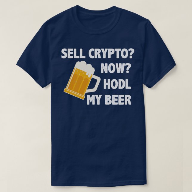 Camiseta Cryptocurrency Crypto Bitcoin Funny Holding (Diseño del anverso)