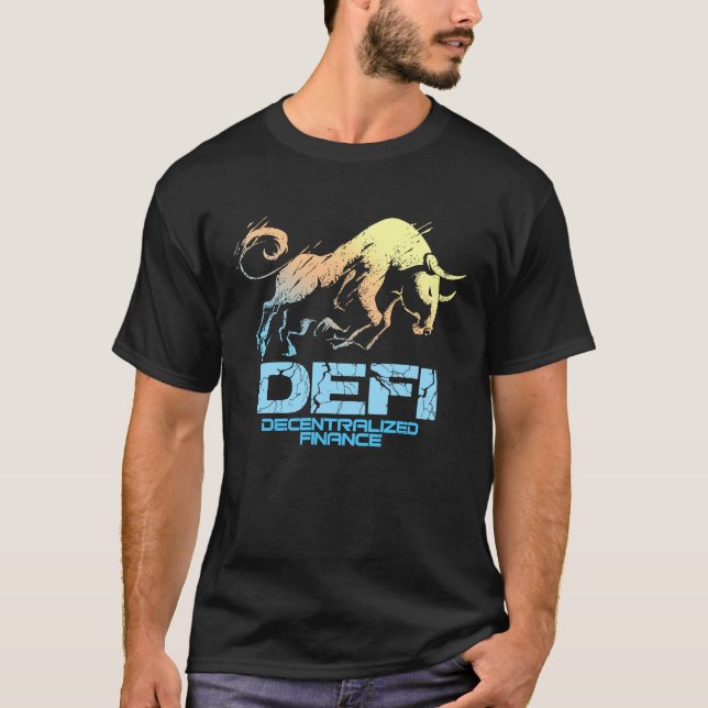 Camiseta Cryptocurrency DECENTRALIZED FINANCE DEFI Crypto B (Anverso)