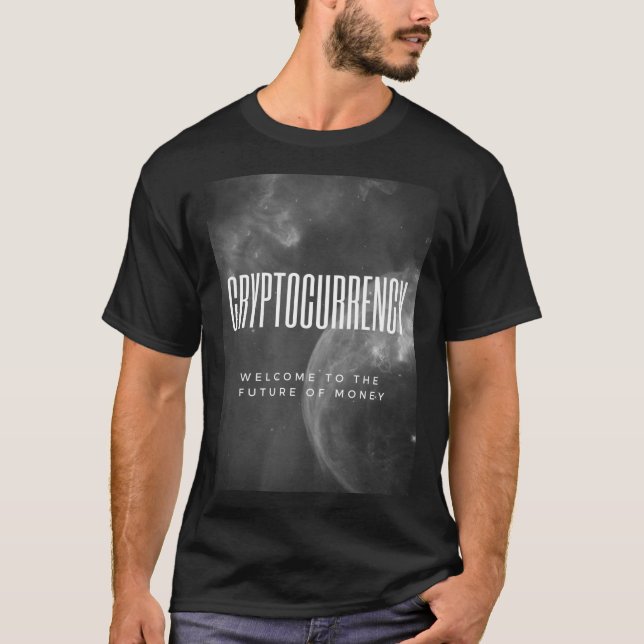 Camiseta Cryptocurrency el futuro del dinero (Anverso)
