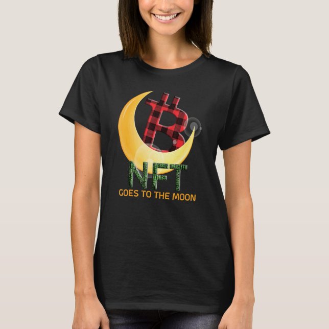 Camiseta Cryptocurrency Nft Buffalo Plaid Va A La Luna (Anverso)