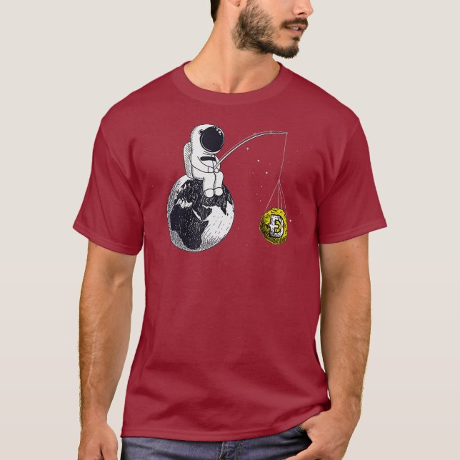 Camiseta Cryptocurrency Talk Doge Fun HODL Dogecoin Moon (Anverso)