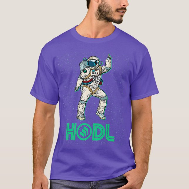 Camiseta Cryptocurrency Talk Fun HODL Compuesto Disco (Anverso)