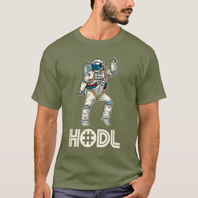 Camiseta Cryptocurrency Talk RSR Fun HODL RSR Disco Moon (Anverso)