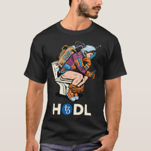 Camiseta Cryptocurrency Talk Tezos HODL XTZ Space Man On