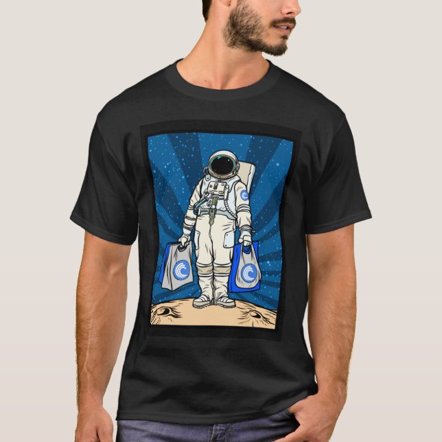 Camiseta Cryptocurrency Talk  To The Moon Bittorrent BTT Sp (Anverso)