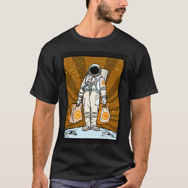 Camiseta Cryptocurrency Talk To The Moon CEL Celsius Space (Anverso)