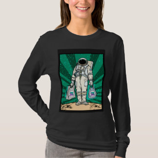 Camiseta Cryptocurrency Talk  To The Moon Solana Space Man 