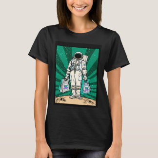 Camiseta Cryptocurrency Talk  To The Moon Solana Space Man 