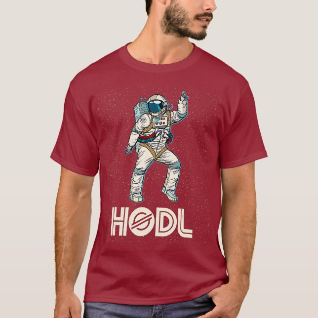 Camiseta Cryptocurrency Talk XLM Fun HODL Stellar Disco (Anverso)