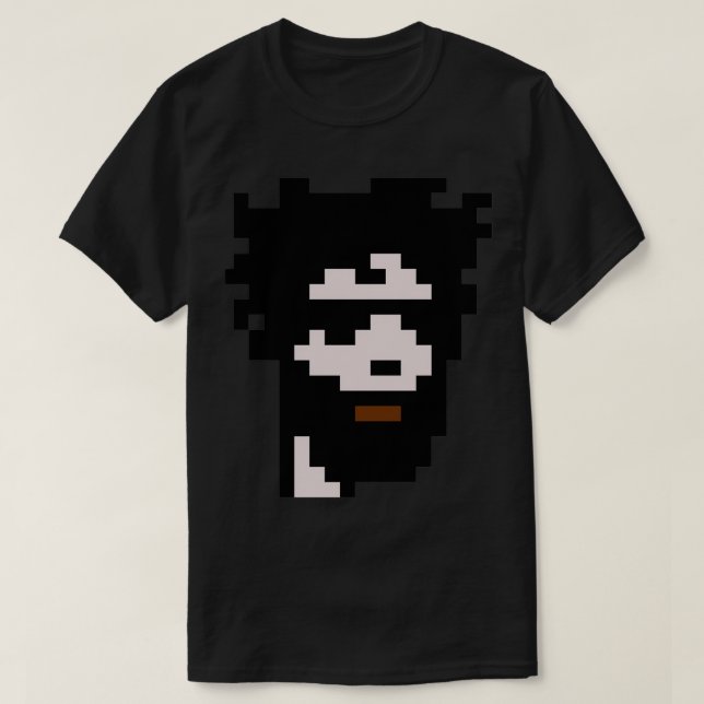 Camiseta CryptoPunk 15 Masculino con barba y gafas de sol C (Diseño del anverso)