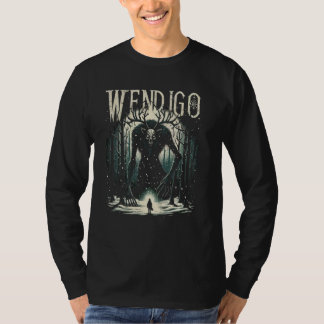 Camiseta Cryptozoología C de Wendigo Monster Legendario