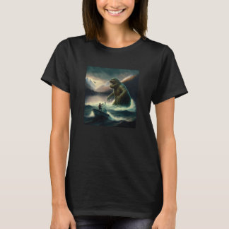 Camiseta Cryptozoologists Cryptid Lake Creature Rising from