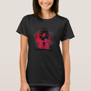Camiseta Crystal Ball Y Book Occult Pagan Divination Magi