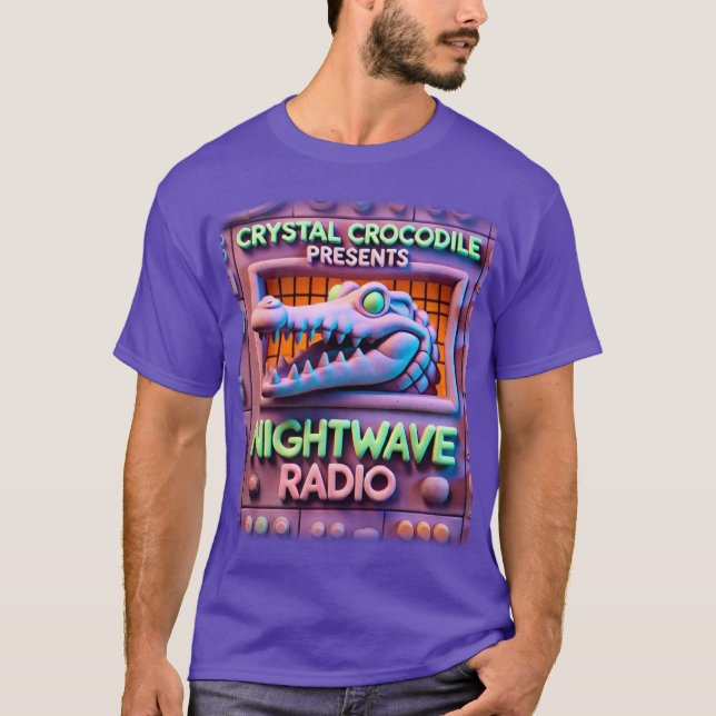 Camiseta CRYSTAL CROCODILE PRESENTE RADIO NOCTURNA!!! v1 (Anverso)