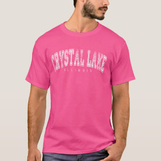 Camiseta Crystal Lake Illinois Vintage Retro Estados Unidos