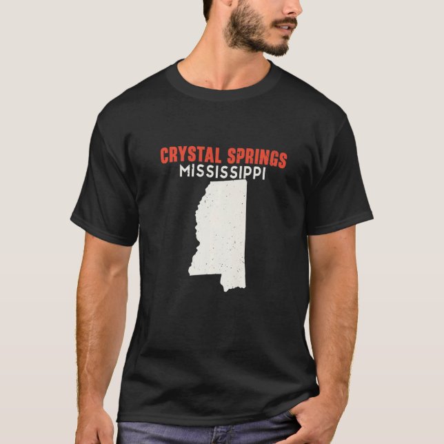 Camiseta Crystal Springs Mississippi Estados Unidos America (Anverso)