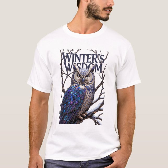 Camiseta Crystalized Forest Owl T-Shirt, Premium  (Anverso)