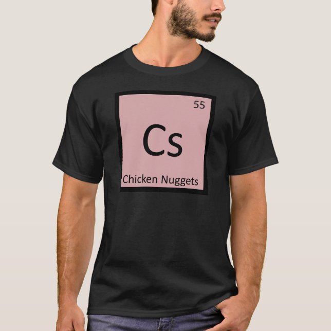 Camiseta Cs - Aperitivo de nuggets de pollo Símbolo químico (Anverso)