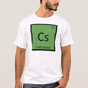 Camiseta Cs - Ensalada Cobb Química Tabla Periódica de Símb