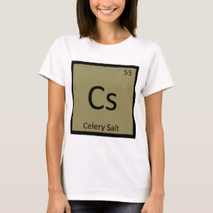 Camiseta Cs - Química de la Sal de Apio Símbolo de la Tabla