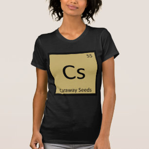 Camiseta Cs - Semillas de Alcaravea Símbolo de la Tabla Per