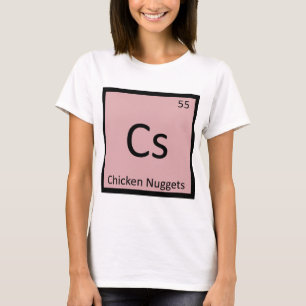 Camiseta Cs - símbolo de la química del aperitivo de las