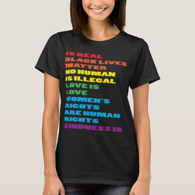 Camiseta CSD LGBTQIA Aceptación bandera aliada amor Orgullo (Anverso)