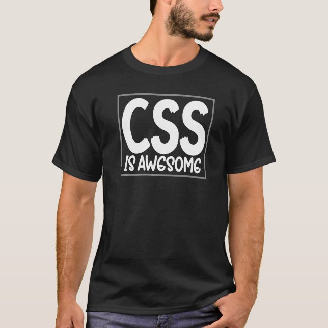 Camiseta Css Computer Language Css Es Un Impresionante Dise (Anverso)