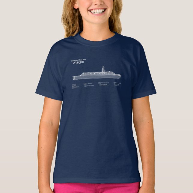 Camiseta CSS Virginia - Plan Blueprint de envío ABD (Anverso)