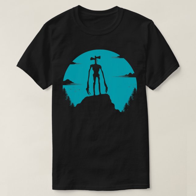 Camiseta Cstuma de cabeza de sirena espeluznante para niños (Diseño del anverso)