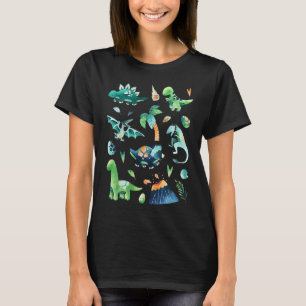 Camiseta Cstuma de dinosaurio Dino Paleontología Trex Mujer
