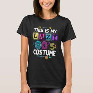 Camiseta Cstume de fiesta temática de los ochenta de la mús