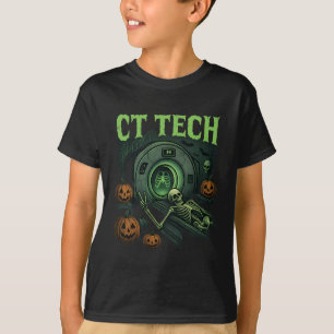 Camiseta Ct Tech Skeleton Funny Halloween Mri Technia Ra