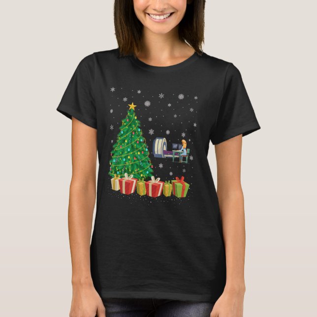 Camiseta CT Tech Xmas Tree Lighing Santa Hat CT Tech Chris (Anverso)